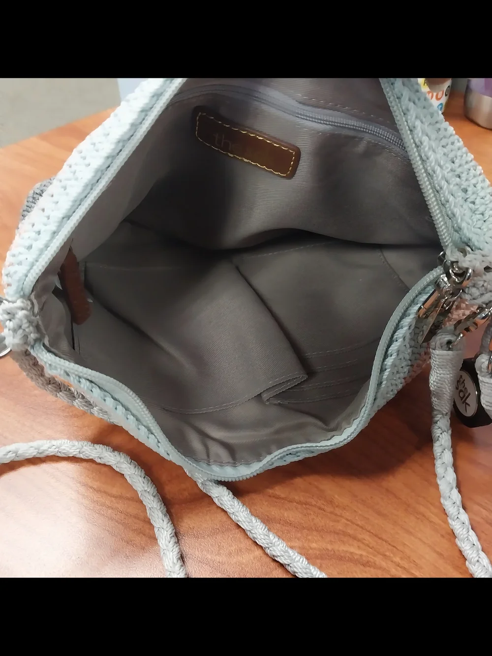 NWOT The Sak Vintage  Crocheted Striped Pastel Boho Coastal Chic Y2K Bag
